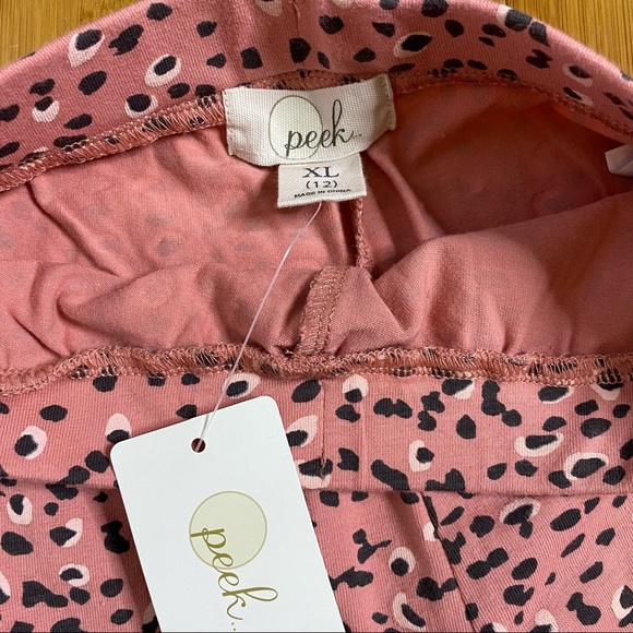 NWT Peek Kelsey Printed Leggings pink XL(12) - Picture 3 of 4